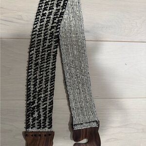 Black and White beaded belt